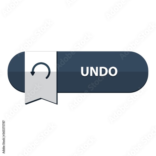 Quadro em tela undo button