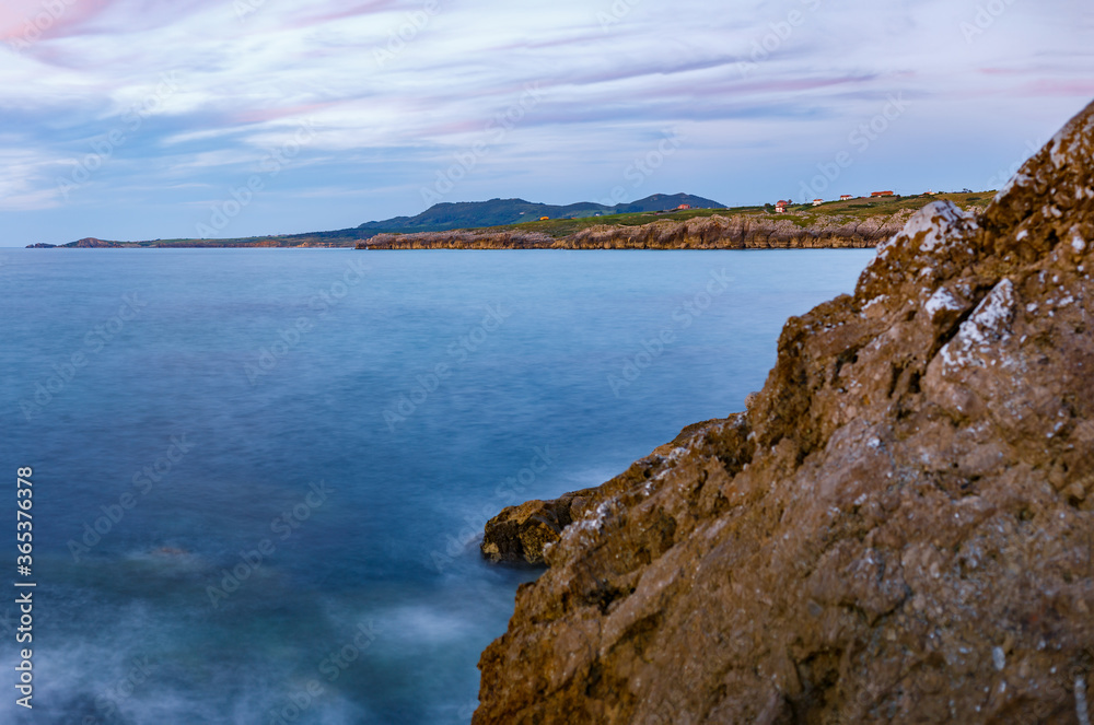 Cliffs of Playa de Usgo, Miengo, Cantabria, Spain