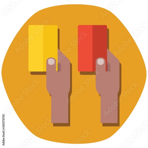 yellow and red penalty cards