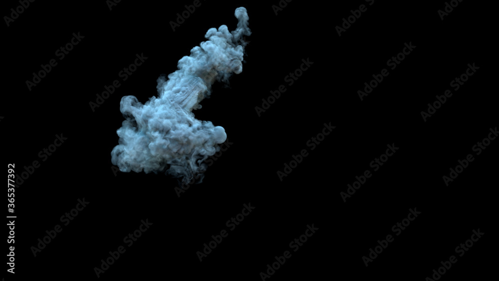 Fantasy smoke dust. Movement smoke. abstract smoke dust. 3d illustration.