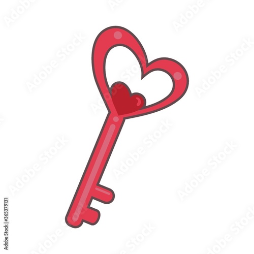 heart shaped key