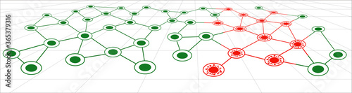 Contact tracing location route map for coronavirus covid19 government GPS tracking