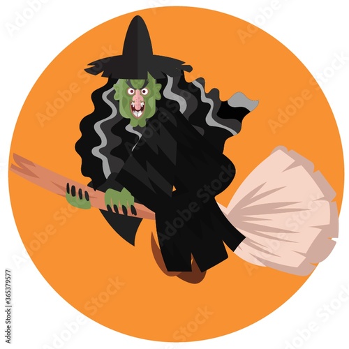 witch flying