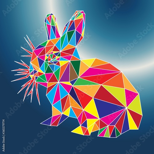graphic rabbit background