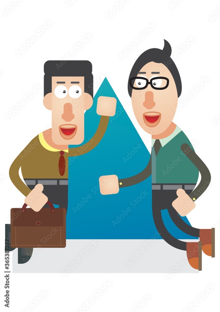 Obraz premium men feeling happy