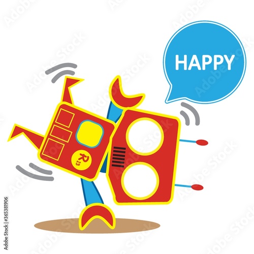 robot doing cartwheel