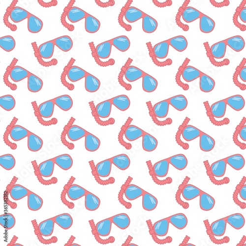 snorkeling mask pattern