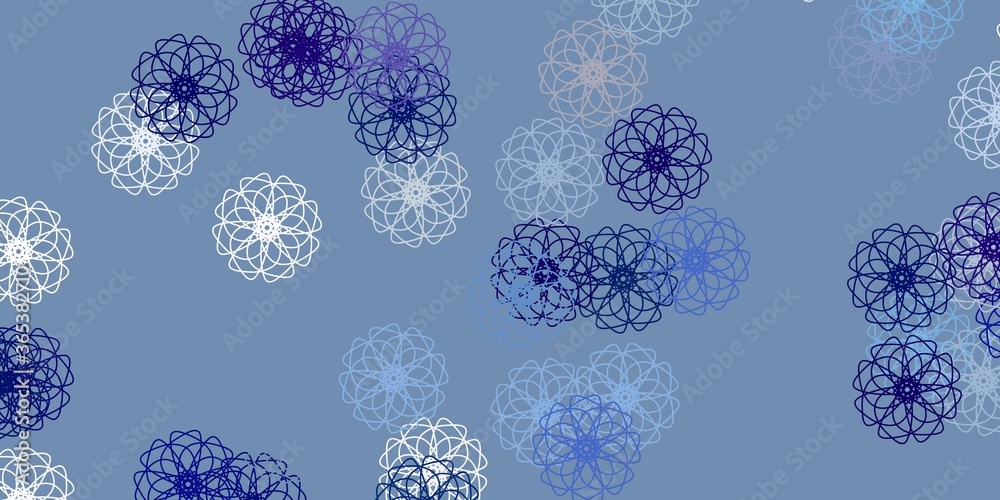 Light blue, yellow vector natural layout with flowers. Light blue, yellow vector natural layout with flowers.