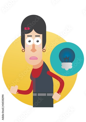 woman with no idea