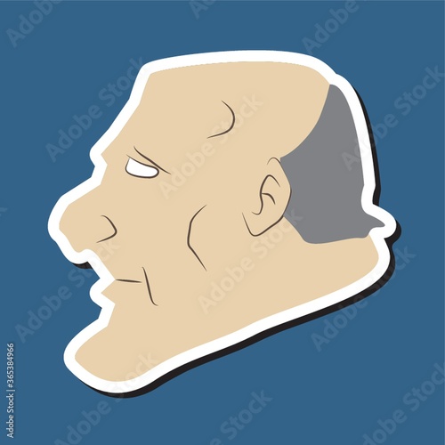 old man face