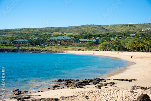 Manele Bay, Hulopoe Beach, The island of Lanai, Maui, Hawaii