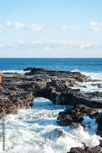 Lava RockPu'u Pehe, Sweetheart Rock, Lanai, Hawaii, Hulopoe Beach Park photo