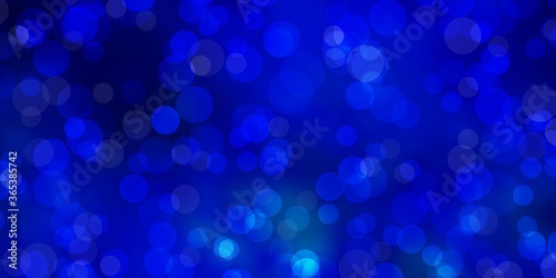 Dark BLUE vector background with spots. Abstract illustration with colorful spots in nature style. Pattern for booklets, leaflets.