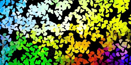 Wallpaper Mural Dark multicolor vector template with abstract forms. Torontodigital.ca