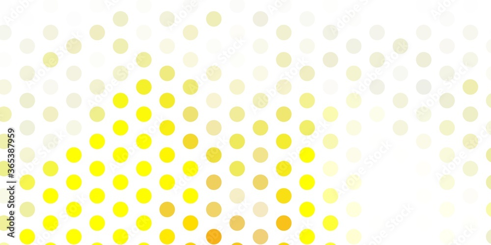 Light red, yellow vector pattern with spheres. Light red, yellow vector pattern with spheres.