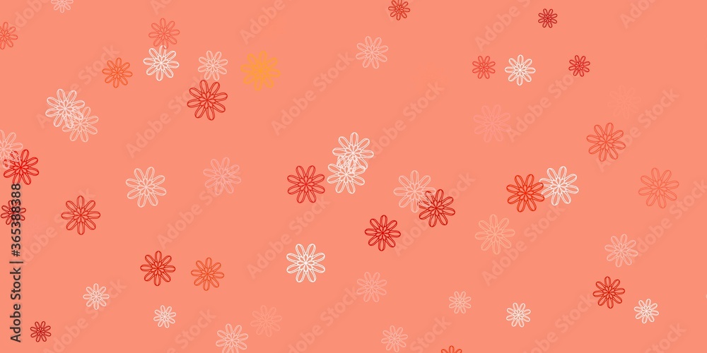 Light Red vector natural backdrop with flowers. Light Red vector natural backdrop with flowers.
