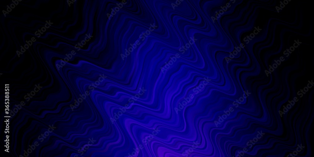 Fototapeta premium Dark Pink, Blue vector texture with wry lines. Colorful illustration in circular style with lines. Pattern for ads, commercials.