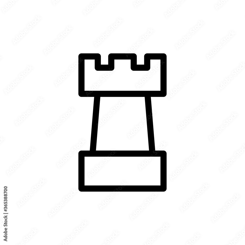 rock chess icon vector symbol template rock chess icon vector symbol template