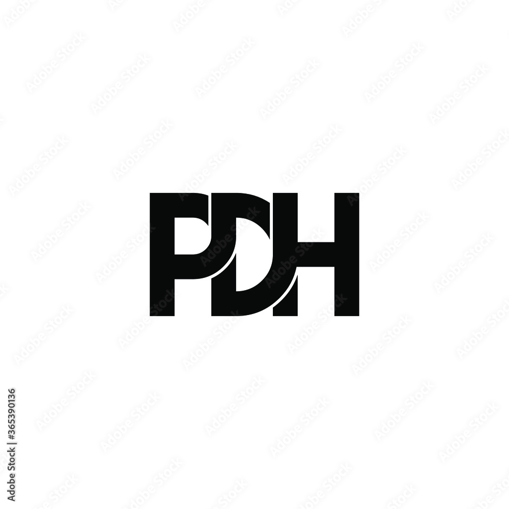 pdh letter original monogram logo design pdh letter original monogram logo design