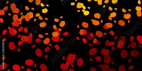 Dark brown vector pattern with abstract shapes.