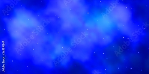 Wallpaper Mural Light BLUE vector background with colorful stars. Blur decorative design in simple style with stars. Pattern for new year ad, booklets. Torontodigital.ca