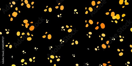 Dark orange vector texture with memphis shapes.