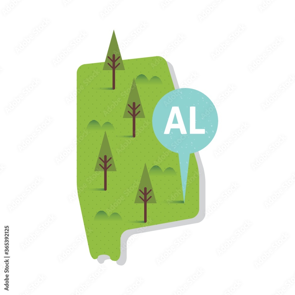 alabama state map alabama state map