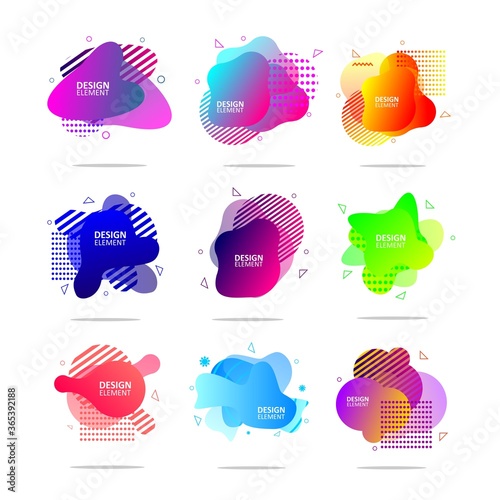 Set of Abstrack design graphic element for tamplate