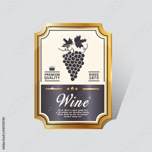 wine label