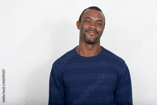 Portrait of handsome African man with beard