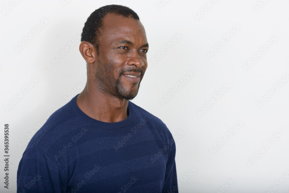Portrait of handsome African man with beard Portrait of handsome African man with beard
