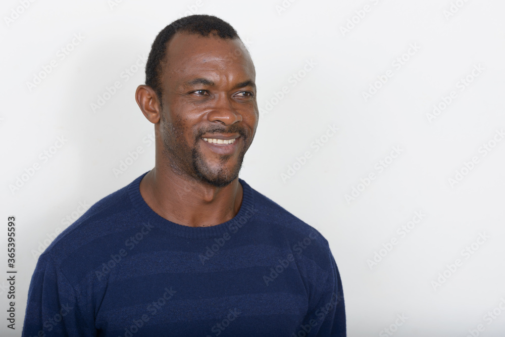 Portrait of handsome African man with beard Portrait of handsome African man with beard