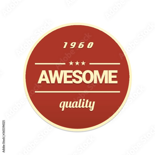 awesome quality label