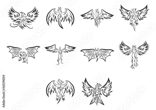 collection of tattoo design