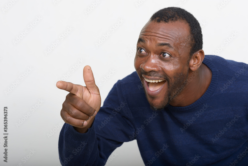 Portrait of handsome African man with beard Portrait of handsome African man with beard