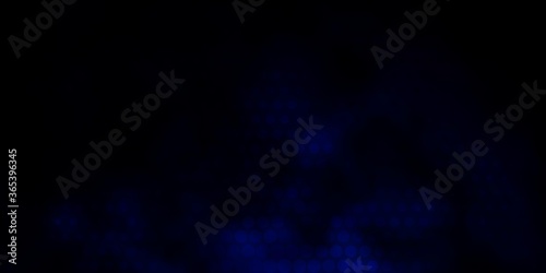 Dark BLUE vector layout with circle shapes. Colorful illustration with gradient dots in nature style. Pattern for wallpapers, curtains.