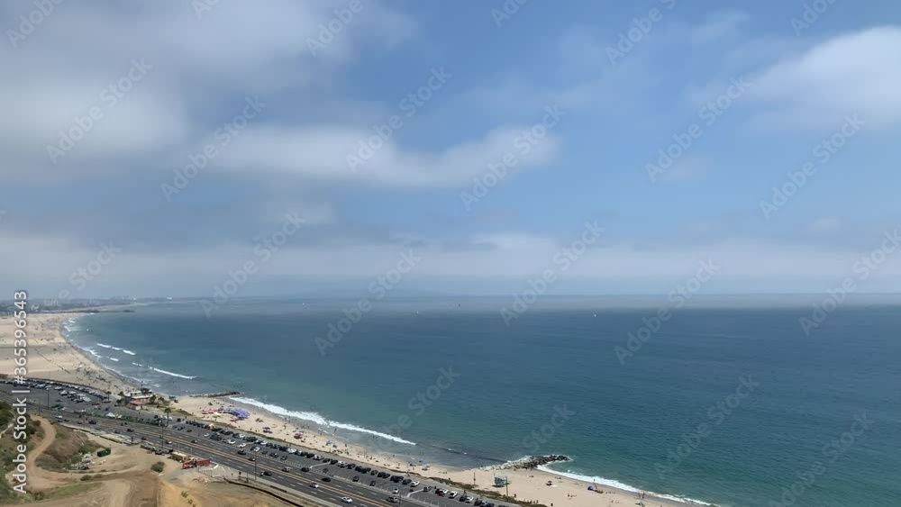 Malibu California Beach Viewpoint with PCH Malibu California Beach Viewpoint with PCH