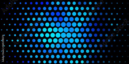 Dark BLUE vector background with circles. Abstract colorful disks on simple gradient background. Design for posters, banners.