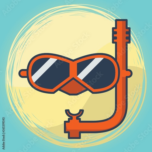 goggles and snorkel