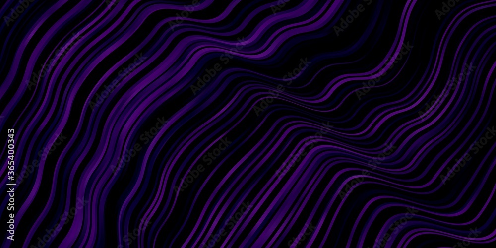 Dark Purple, Pink vector background with bent lines. Illustration in halftone style with gradient curves. Pattern for websites, landing pages. Dark Purple, Pink vector background with bent lines. Illustration in halftone style with gradient curves. Pattern for websites, landing pages.