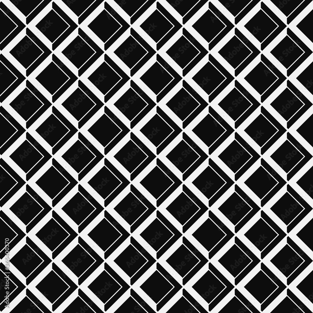 Seamless abstract geometric pattern with rhombus grids