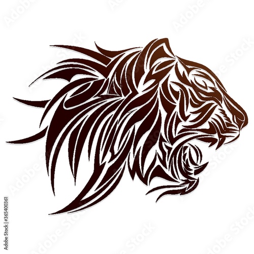tiger head tattoo