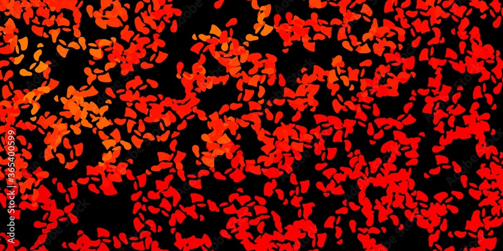 Dark orange vector pattern with abstract shapes. Dark orange vector pattern with abstract shapes.