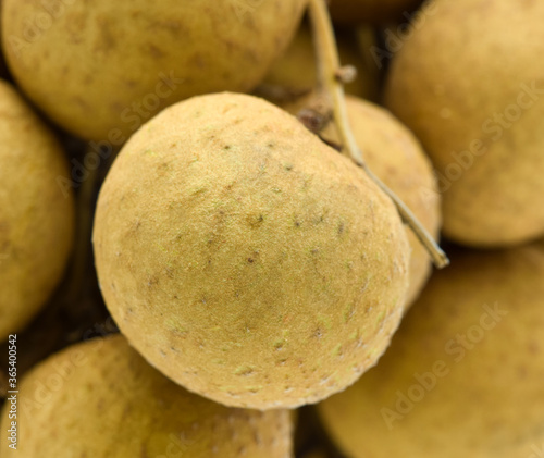 Fruit fresh longan isolated on white background. photo