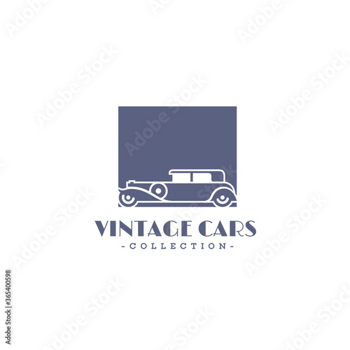 Retro car logo