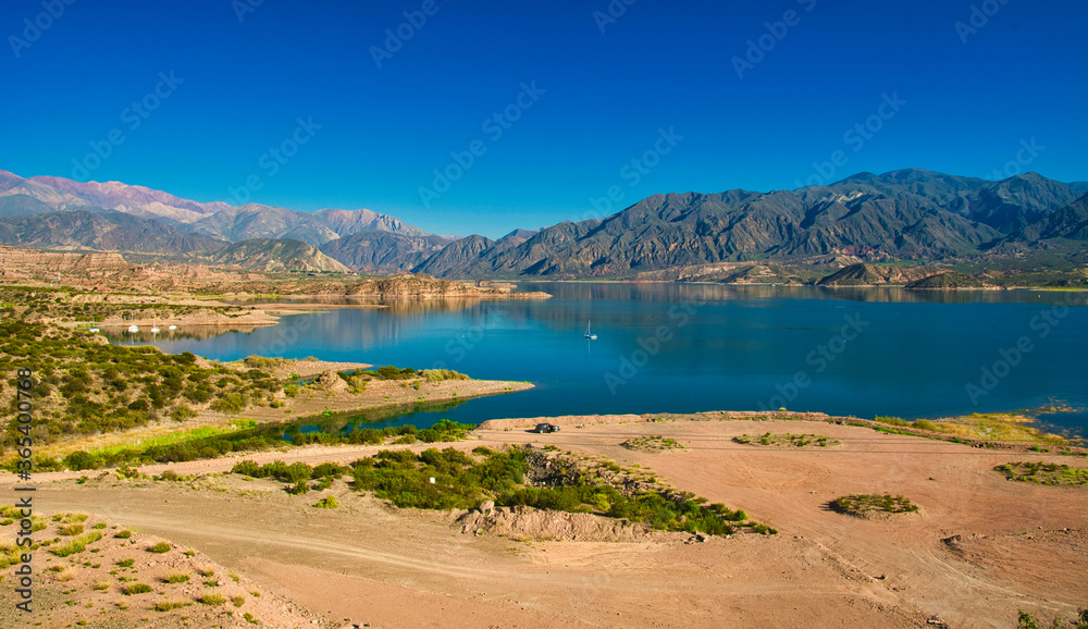 Lake in Mendoza city Argentina