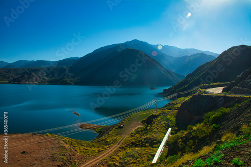 Lake in Mendoza city Argentina