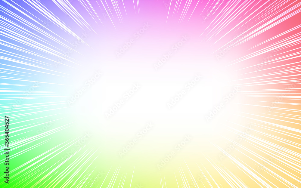 背景素材 集中線付きの玉虫色のグラデーションイラスト Stock Vector Adobe Stock