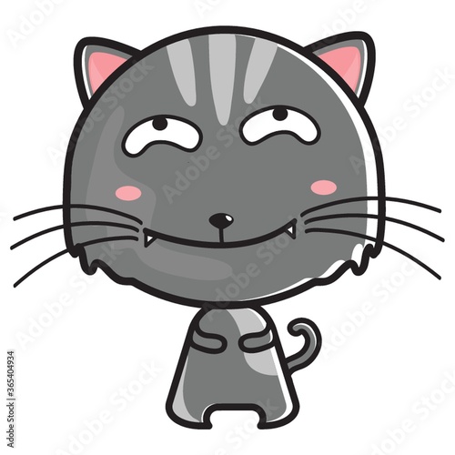 cat with cheeky smile