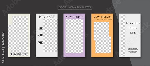 Modern Stories Vector Background.